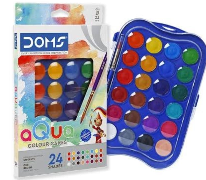 Doms Watercolour Blocks 23mm 24 Pc