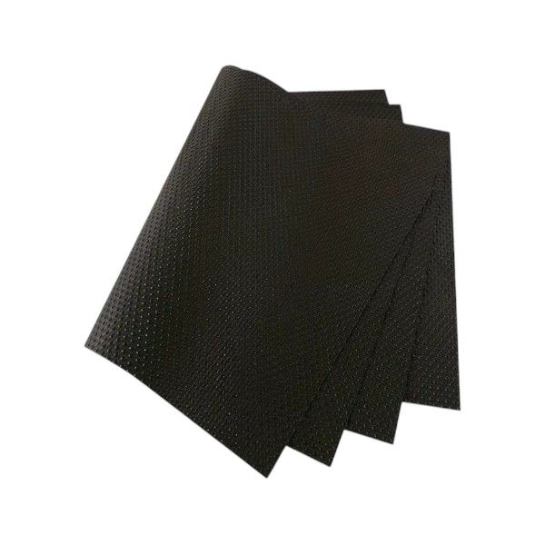 4 Piece - Washable and Waterproof Shelf Cover Refrigerator Liner Mats - Black