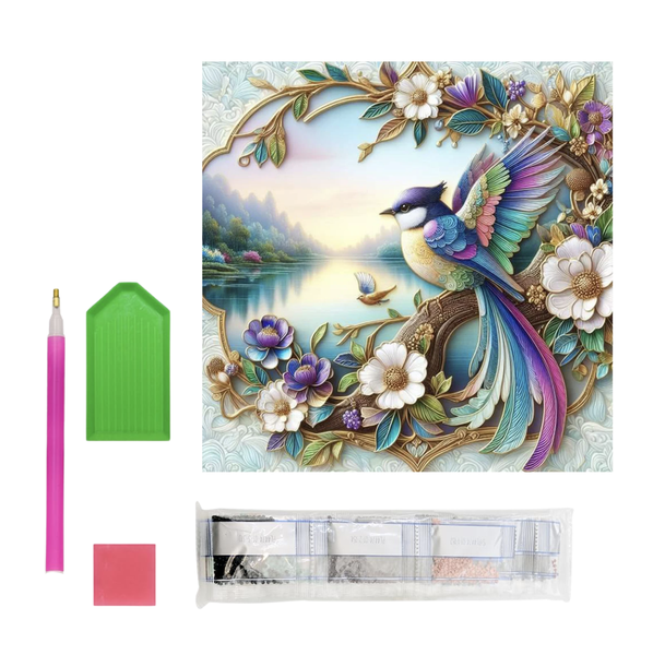 30cm 5D Diamond Painting By Numbers Kit - Bird