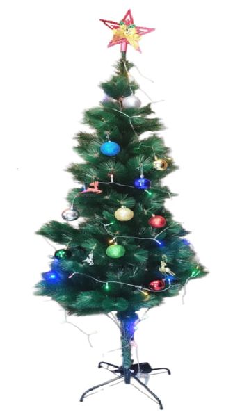 Pine Needle Artificial Christmas Tree , With Free Decorating Accessories