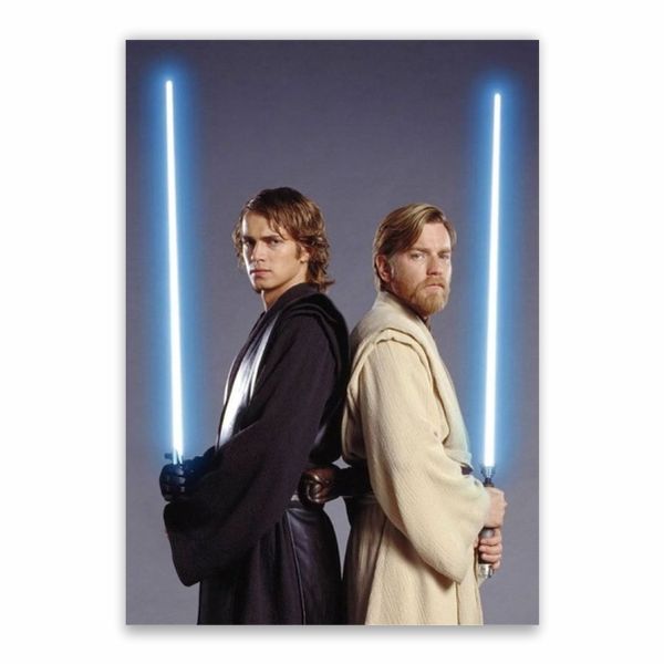 Anakin And Obi-Wan Side Poster - A1