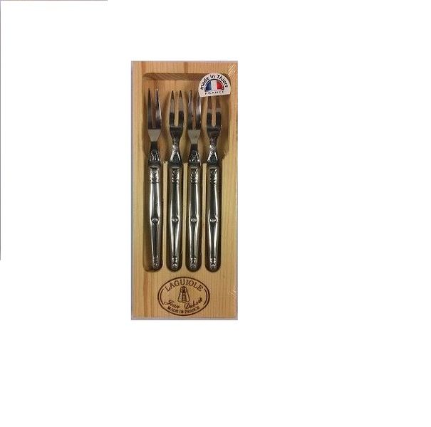 Laguiole by Jean Dubost - France 4 Piece Cocktail Forks - Stainless Steel