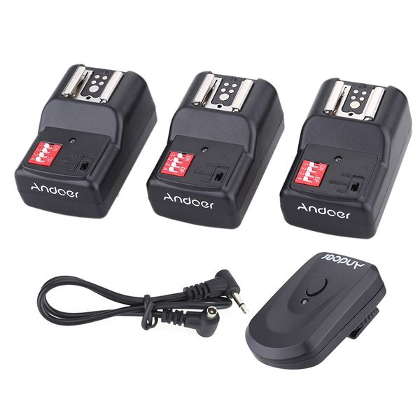 Andoer 16ch Wireless Trigger Set, 1TX+3RX, Multi-Brand