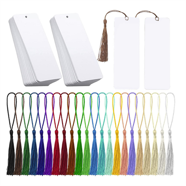80Pcs Bookmark Blank Heat Transfer Bookmarks