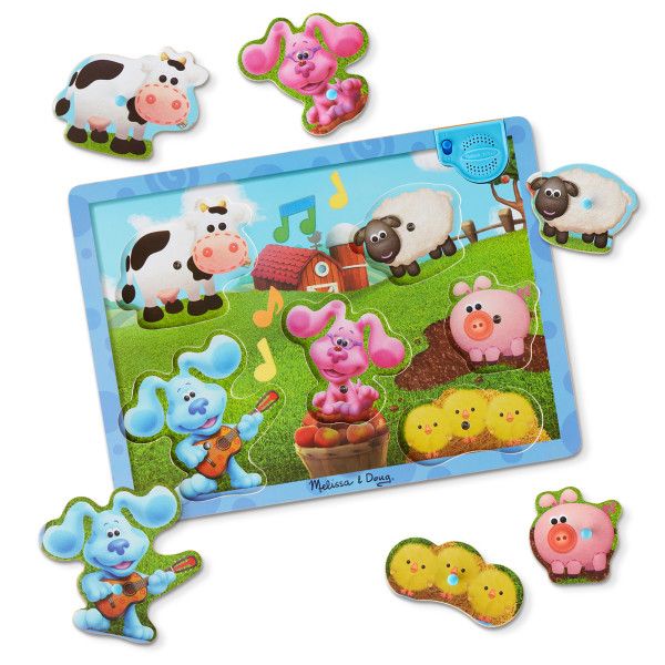 Melissa &amp; Doug Blue's Clues &amp; You! Wooden Sound Puzzle - Musical Farm