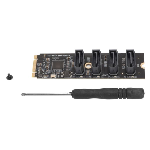 M.2 NVME to SATA Adapter 4-Port