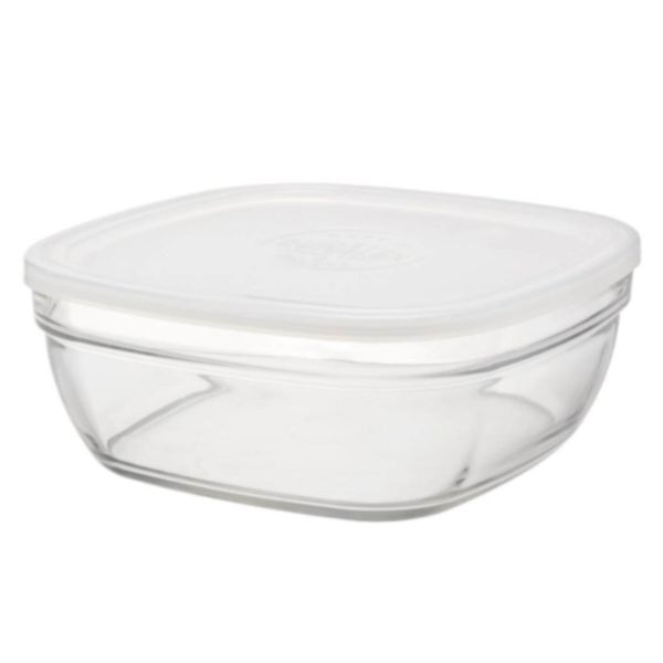 Duralex - Freshbox Square 2000ml - Transparent Lid - Set of 1