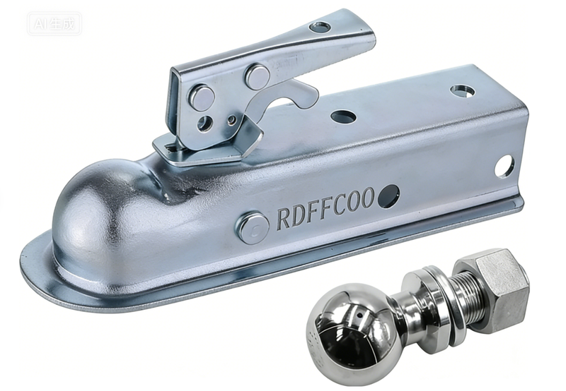 RDFFCOO Combo Kit Coupler + Ball for Trailer Hitch 1-7/8 2000lb F1