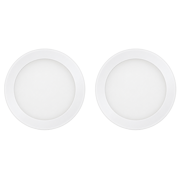 illumin8 6W Round Surface Mount LED Panel Light 3CCT - 2 Pack