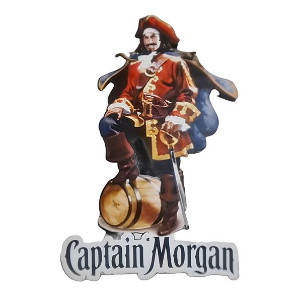 Captain Morgan Hanging Vintage Style Metal Cut Out Bar Pub Wall Sign