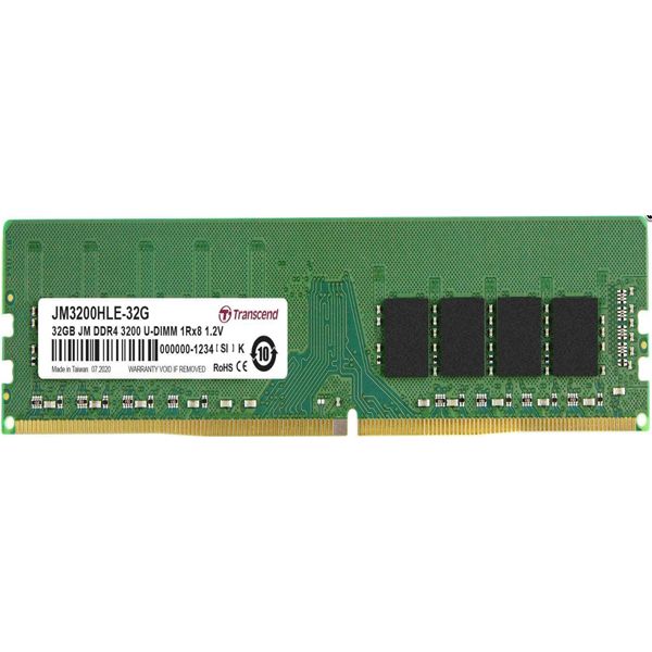 Transcend 32GB DDR4-3200 Unbuffered U-DIMM JetRam