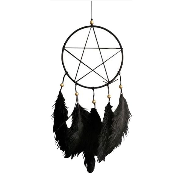 Home Decor Dream Catcher Black Pentagon