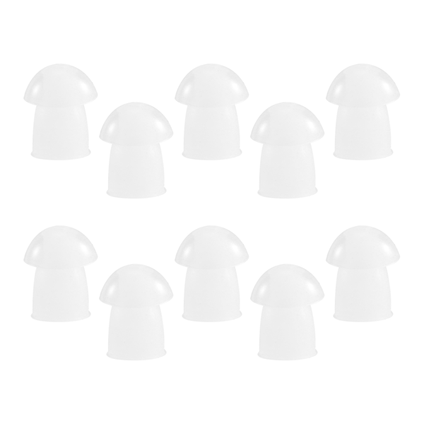 Mushroom Earbud For Motorola Kenwood Radio /Transparent ,10 Pack