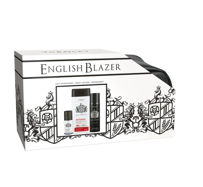 Yardley English Blazer Deodorant, Roll On, Body Lotion, Toiletry bag