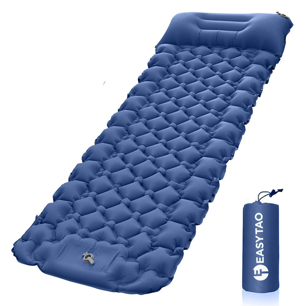 ET EASYTAO Portable Camping Mat Inflatable Camping Mat with Pillow-Orange