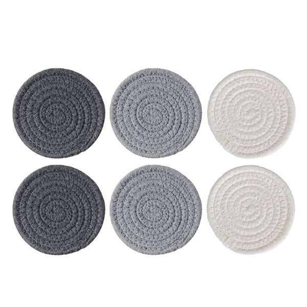 6 Packs Round Coasters for Table Protection,Coasters Heat-Resistant