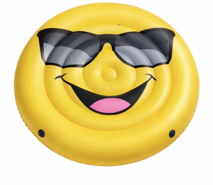 Inflatable Emoji Double Lounge Pool Float