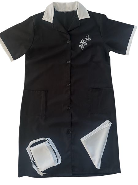 Domestic Uniform 3 Piece - Black &amp; White