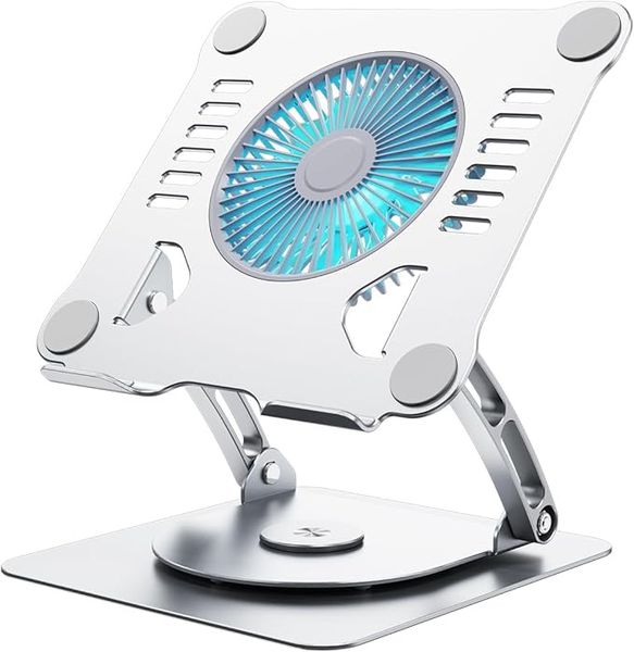 360 Rotating Laptop Cooling Stand with 3 Speed Fan