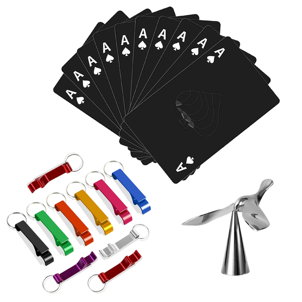 3 Styles 21-Piece Metal Bottle Opener Collection