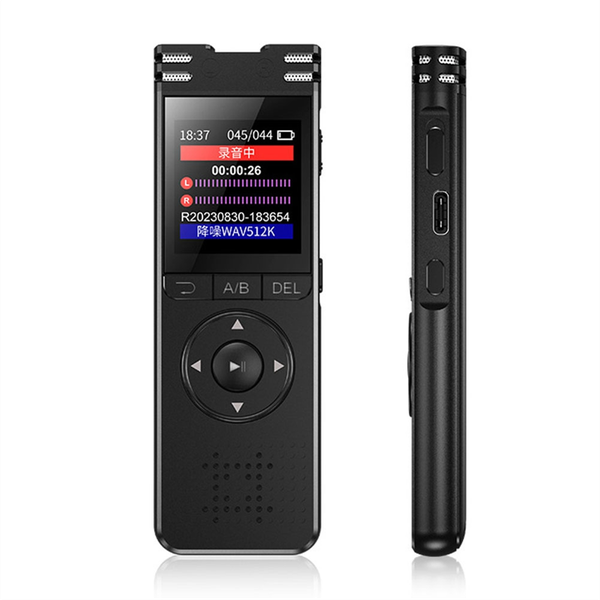 64GB Digital Voice Recorder Large Screen Sound Audio Recorder