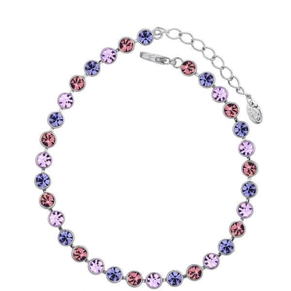 Swarovski Crystal Tennis Bracelet Rose Gold by Zana Jewels