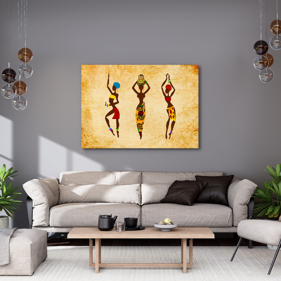 Canvas Wall Art - Tribal Dance Artwork