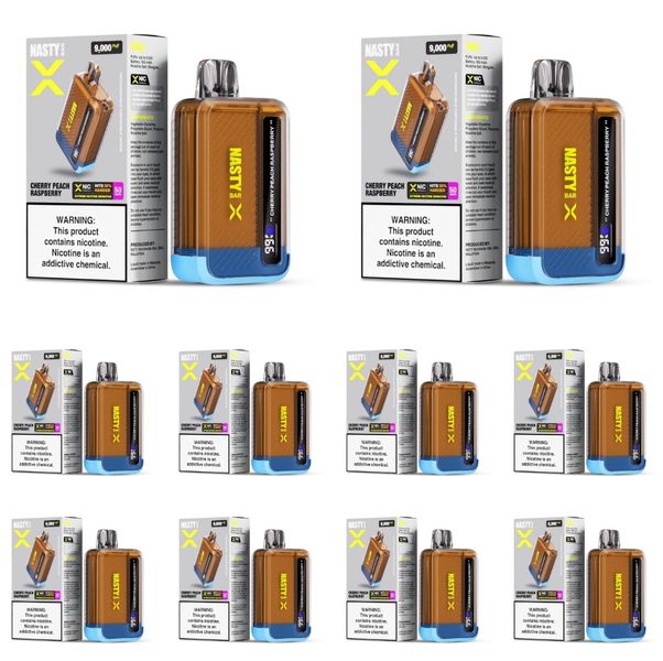 Nasty Bar X 9000 Puffs Disposable Vape - Cherry Peach Raspbery (Pack of 10)