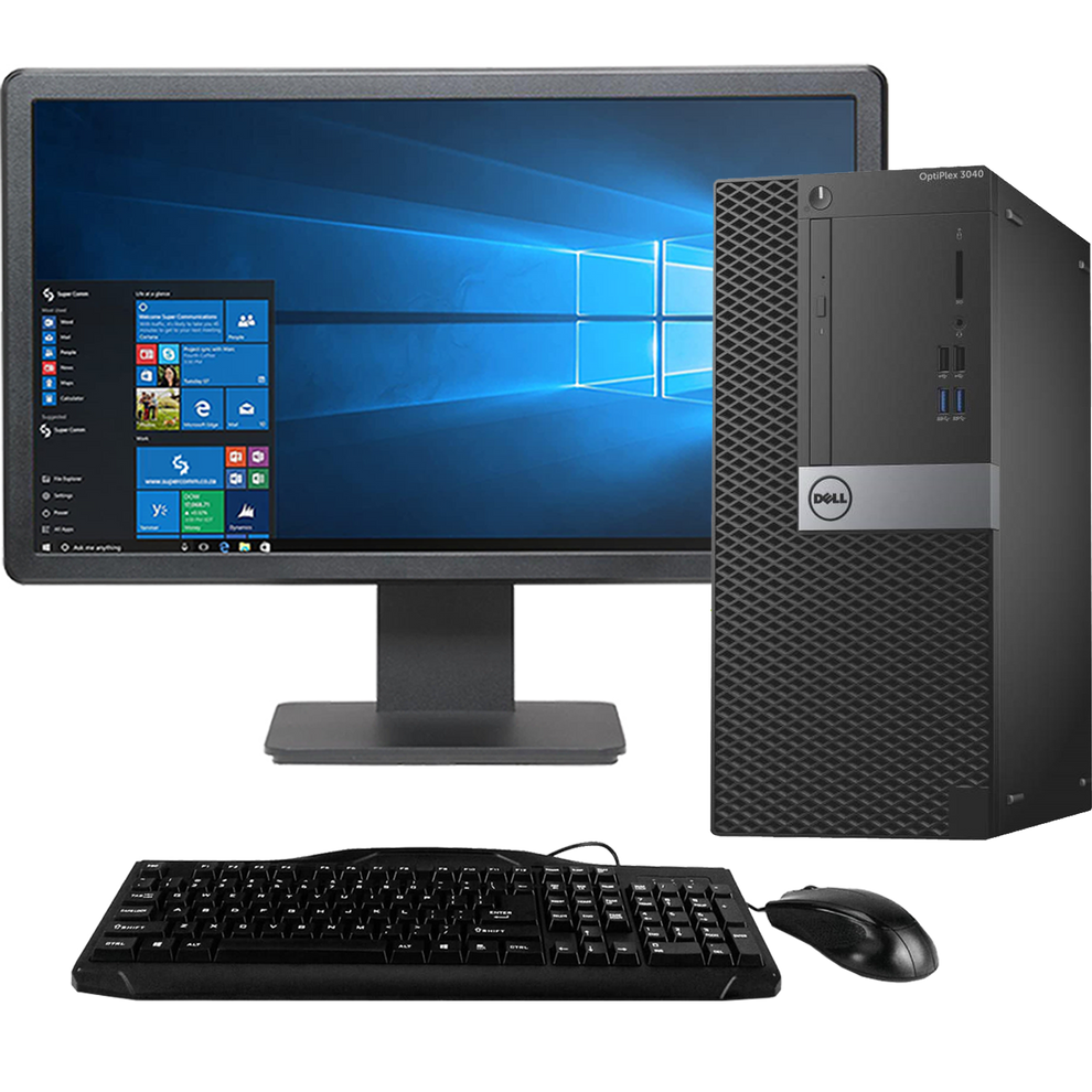 Refurbished - Dell OptiPlex 3040 Intel i5, 6th Gen Tower PC with 20 ...