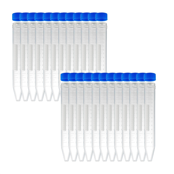 Conical Centrifuge Tubes 15ML, 100 Pieces Sterile Plastic Test Tubes
