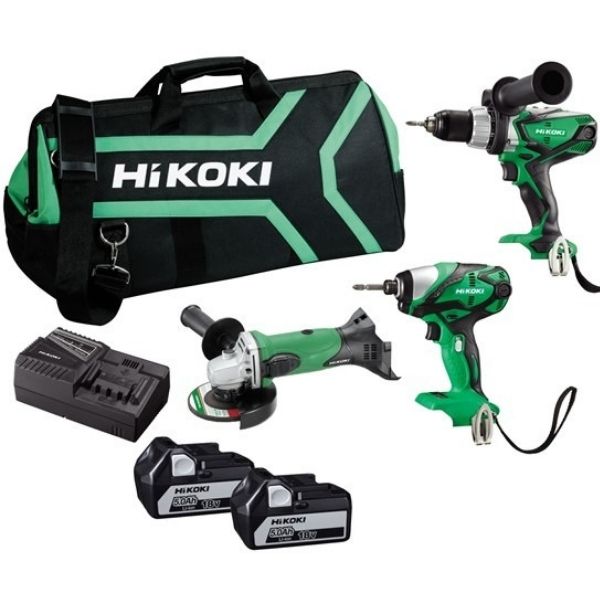 HIKOKI - Impact Drill, Driver &amp; Grinder 18V Combo (KC18DGDL)