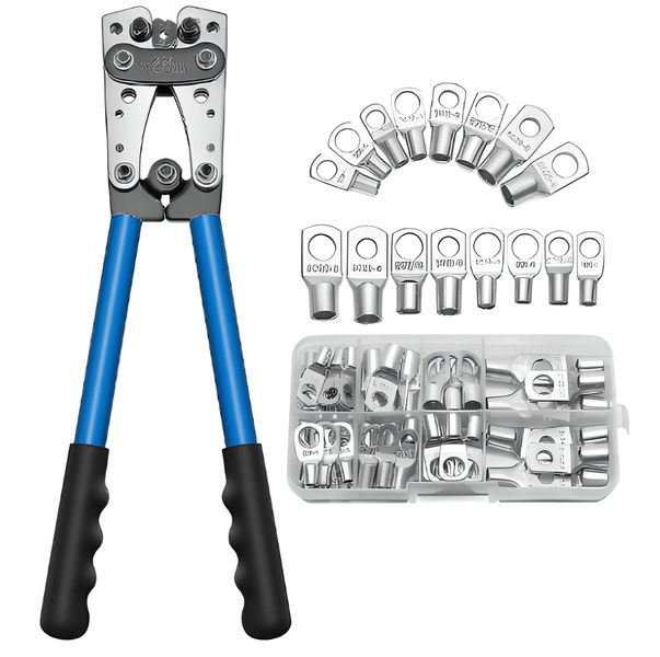 SC60PCS Copper Terminal Lug + Pliers Set for Copper Connectors