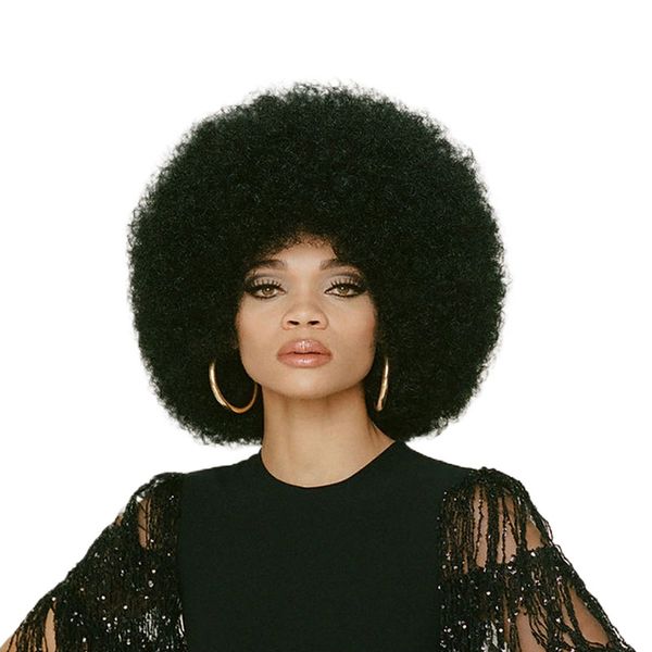 Ladies Wig Headgear Fluffy Small Roll Explosive Head Afro Wig