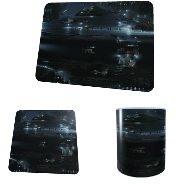 Star Trek Enterprise - Aesthetic - Coffee Mug, Coaster and Mouse Pad Combo