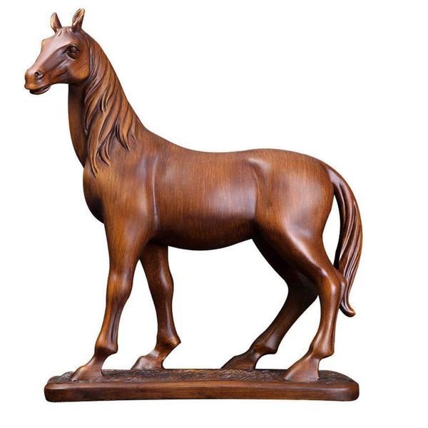 Resin Horse Art Figurine Decorative - 23cm