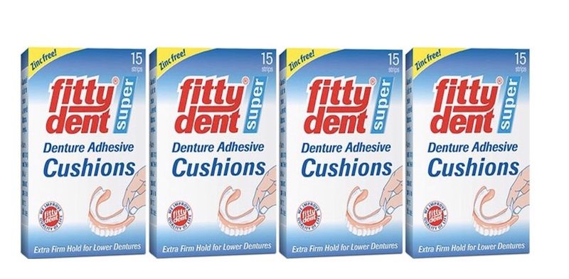Fittydent Adhesive Cushions 15's 4 Pack