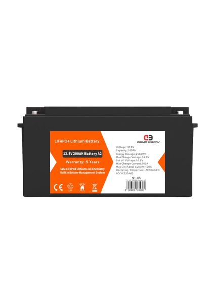 Dream Energy 12.8V 200AH Lithium Battery-MRUL