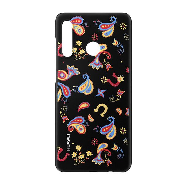 Huawei P30 Lite Pc Case Floral - Black