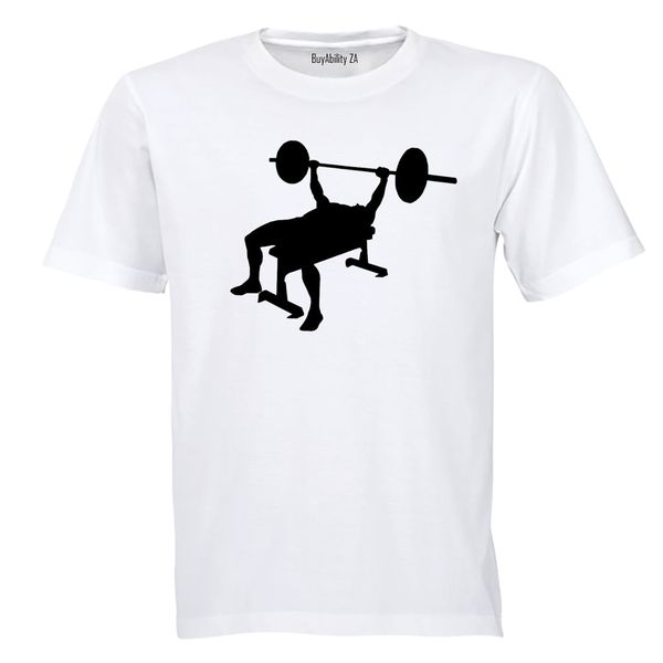 Bench Press - Mens - T-Shirt - White