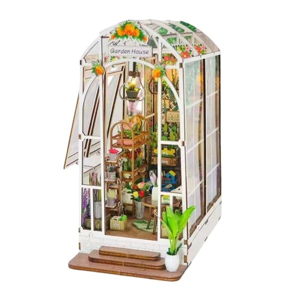 Pocohouze Garden House DIY Book Nook Shelf Insert Kit