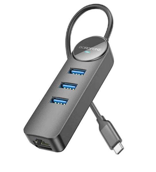 4 in 1 USB to USB-Cand RJ45 Portable DH6 Converter Borofone