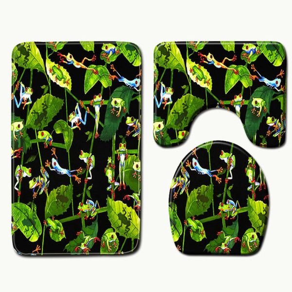 Set Of Bathroom Mats Toilet Non-Slip Mat Seat Cushion Bathroom Shower Mat
