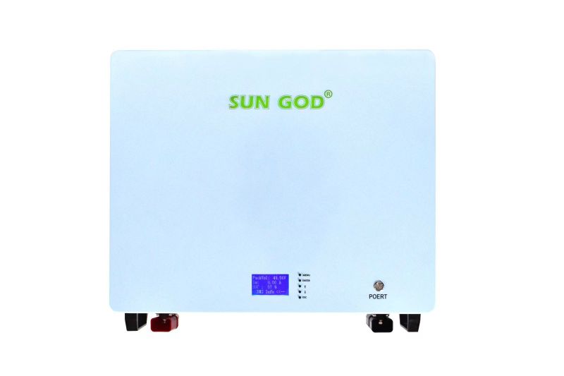 Sun God 4.8KWH 48V 100AH LiFePo4 Lithium-Ion Wall Mount Battery