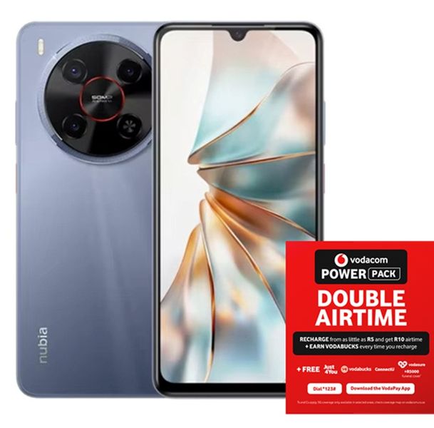Nubia V70 Max 128GB LTE Dual Sim - Grey + Vodacom SIM Card Pack