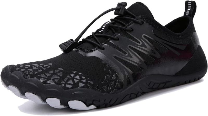 Lightweight Quick Dry Aqua Water Shoes - Black and White