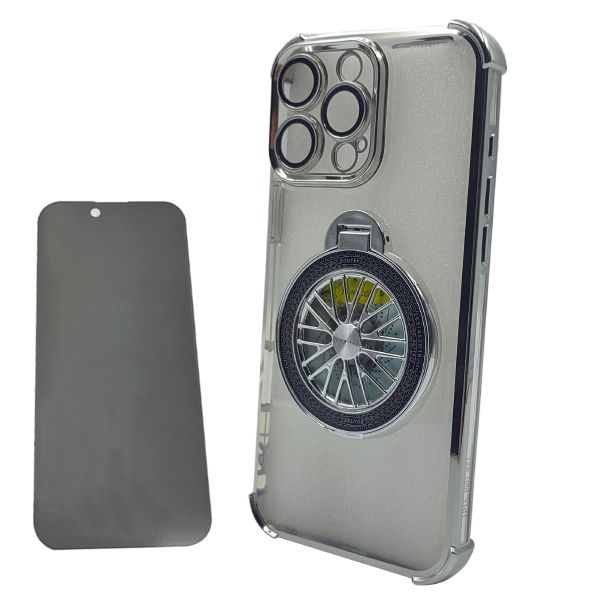 Magnetic Case Compatible with IPhone 16Promax with Glass ScreenProtector
