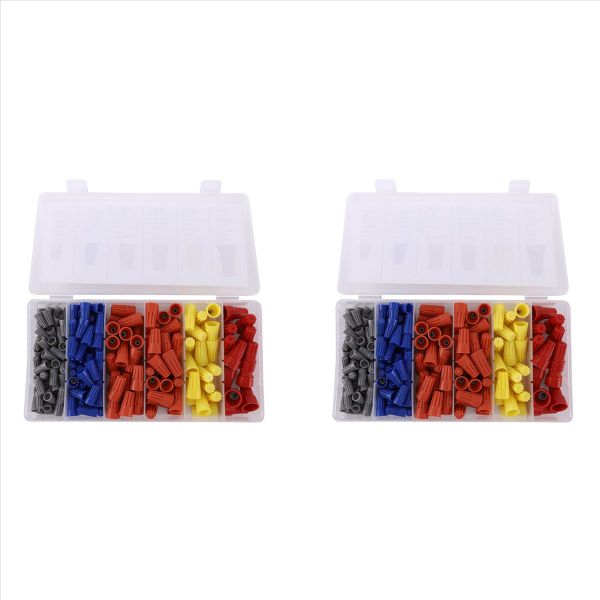 180Pieces Electrical Wire Connectors Screw Terminals Connections Set