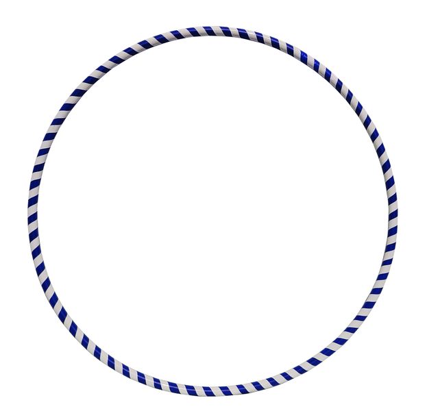 Hula Hoop Number 19 - White and Blue - 100cm