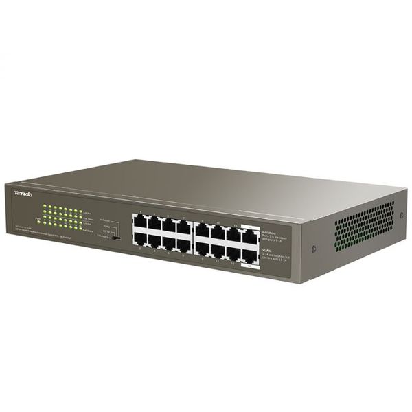 Tenda 16 Port Gigabit PoE 135W 2 Gigabit/PoE Combo Switch
