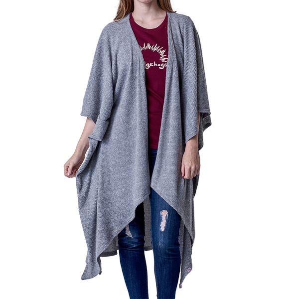 Hedgehog - Ladies-Kaya Kimono - Grey